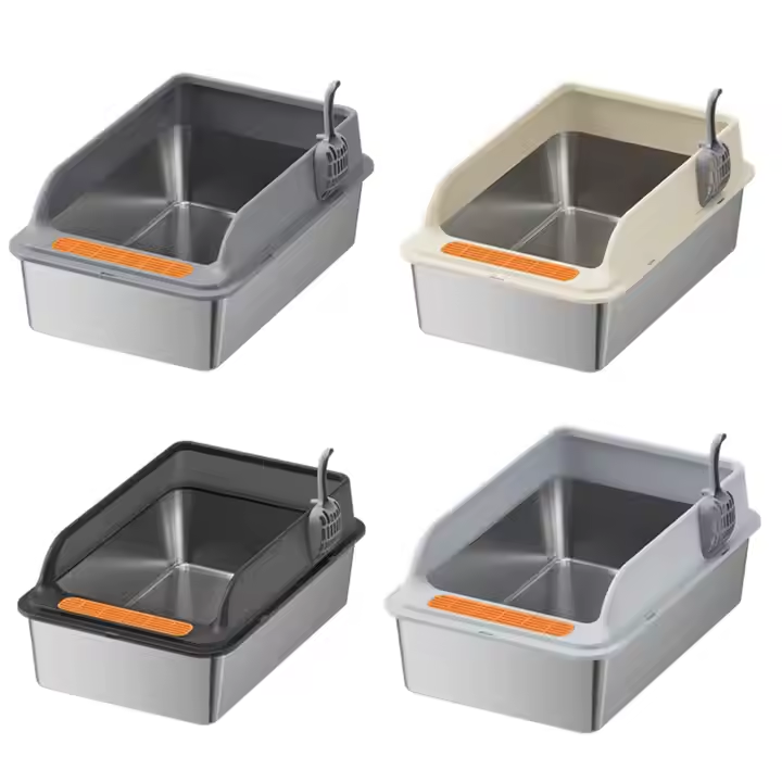Commercial cat litter box