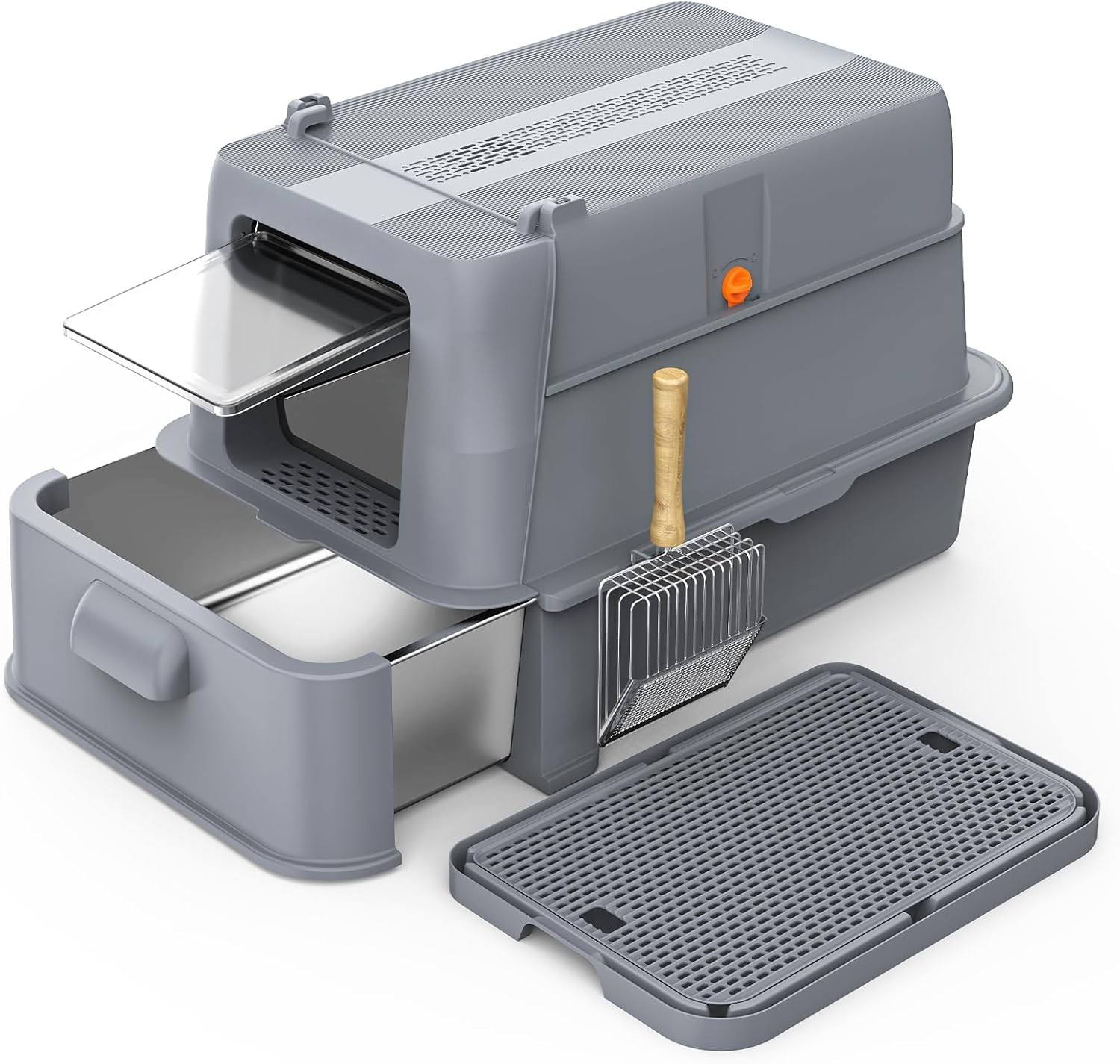 A lifetime durable cat litter box
